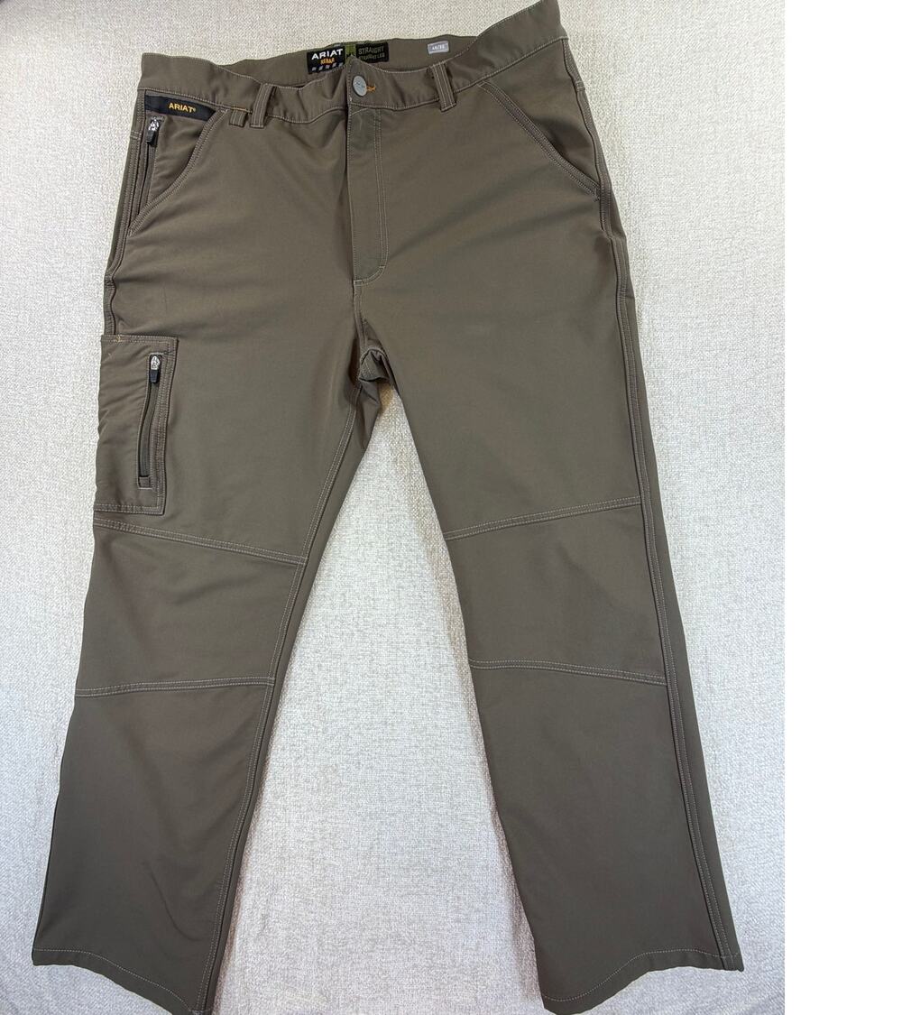 Ariat Rebar Men's 40x30 Brown M5 DriTEK DuraStretch Straight Leg Work Pants Gear